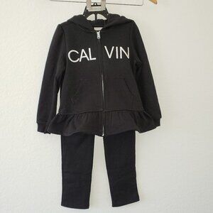 NWT - Calvin Klein Logo Kid's 2-piece French Terry Set - Size 2T